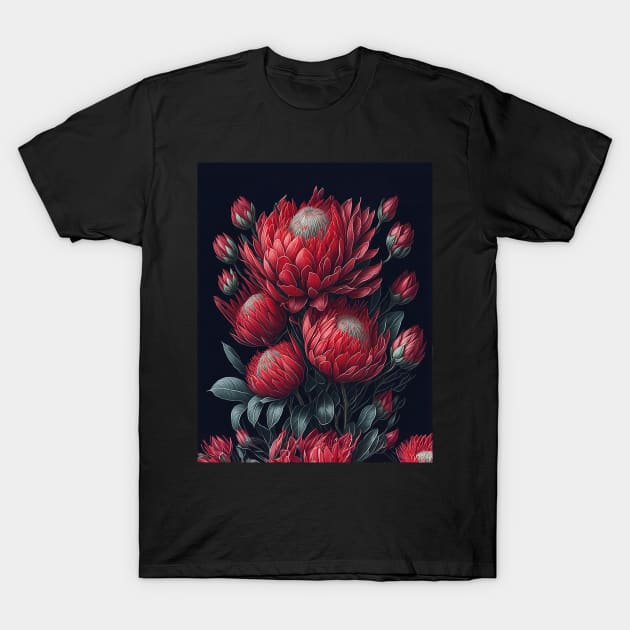 King Protea Flower | South Africa National Flower | National Sport Symbol T-Shirt by BraaiNinja